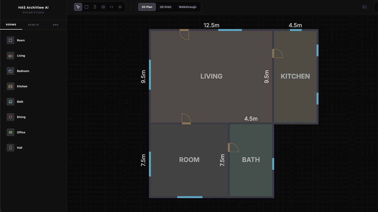 ArchiView Floor Plan Editor